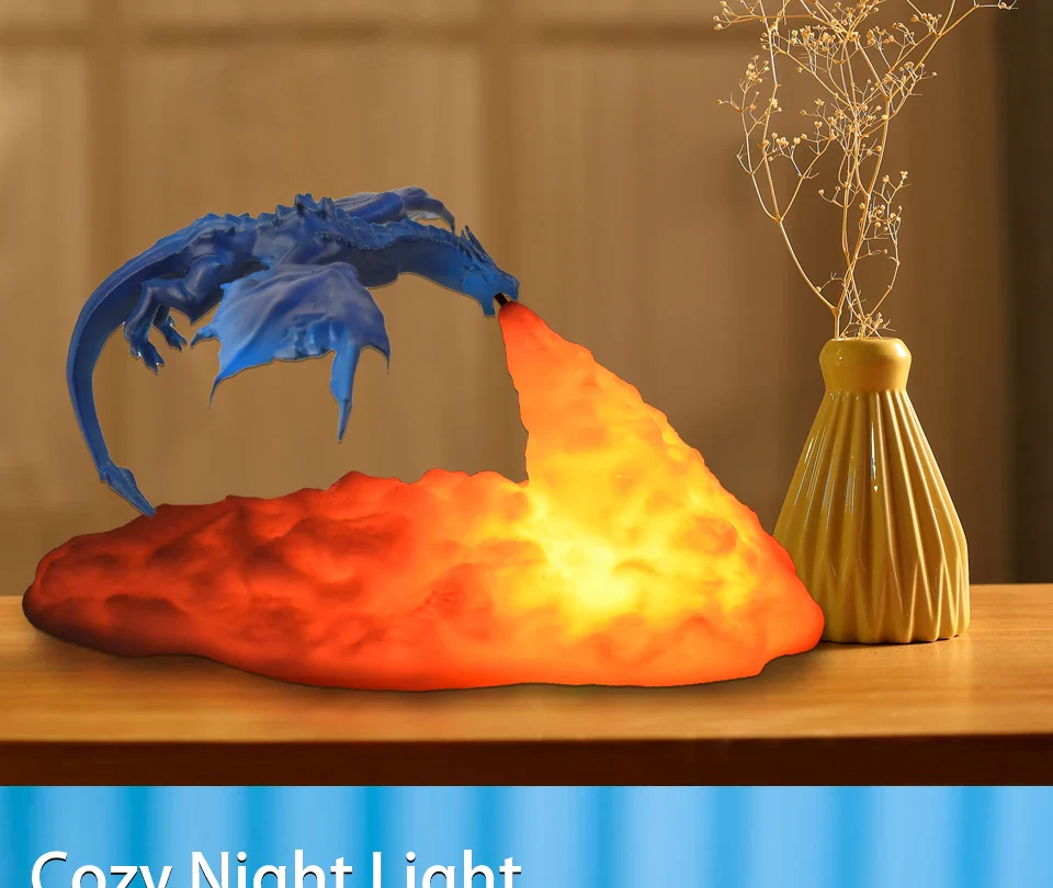 3D Fire Dragon LED Lamp - Image 13