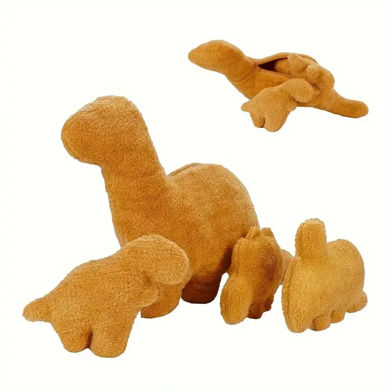 4pcs Large Dino Nugget Pillows