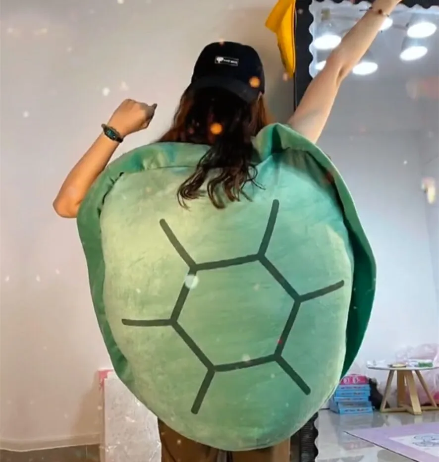 80/100CM Big Turtle Shell Plush Sleeping Bag - Image 3