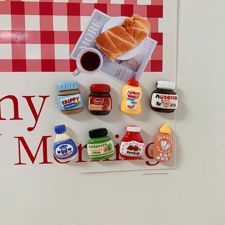 8pcs set Magnet Decor Food