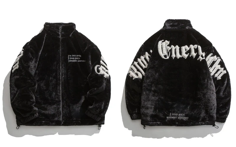 Black Fleece Jacket - Image 2