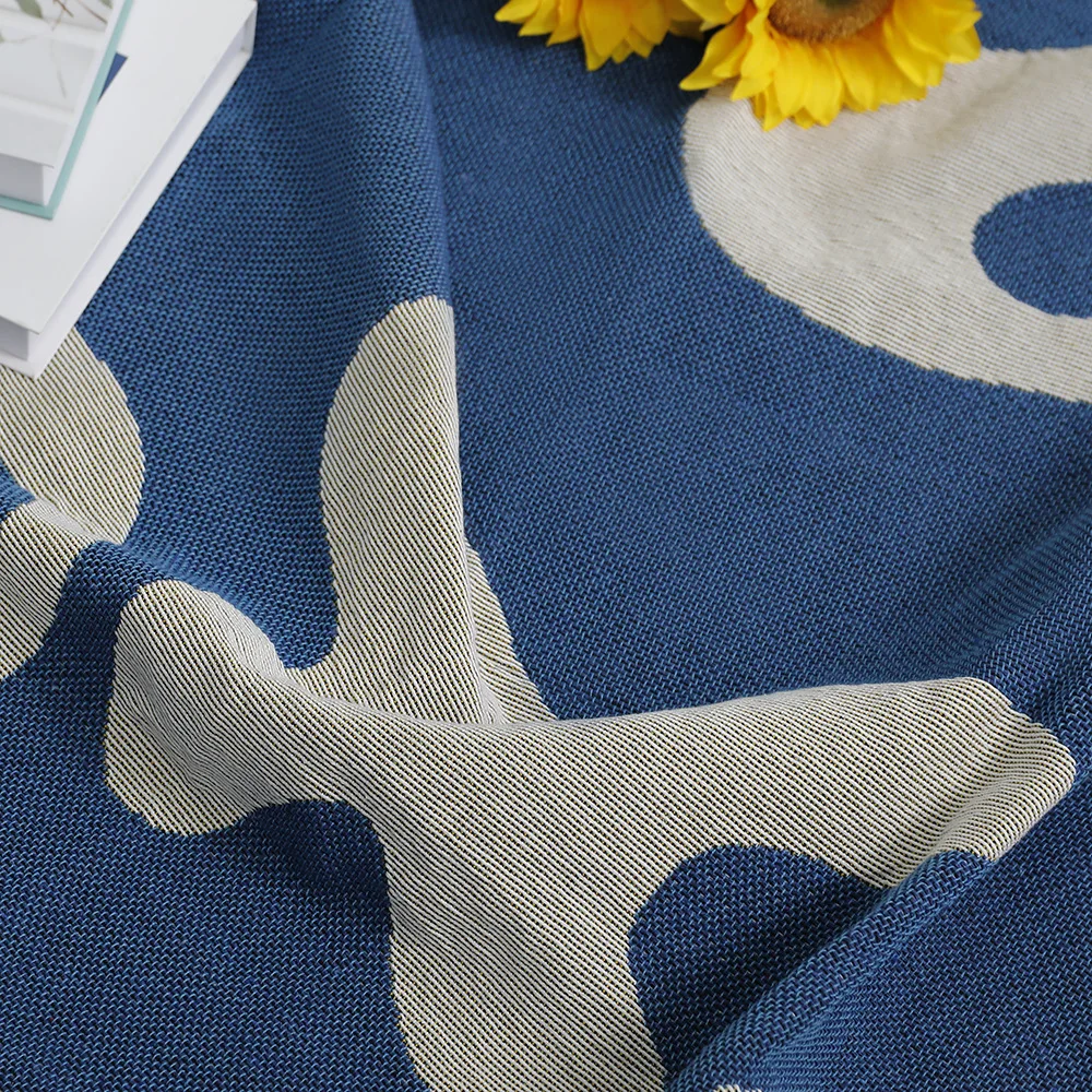 Blue Coral Pattern Blanket - Image 7