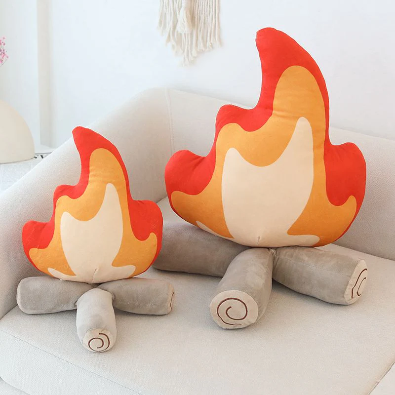 Cartoon Fire Pillow