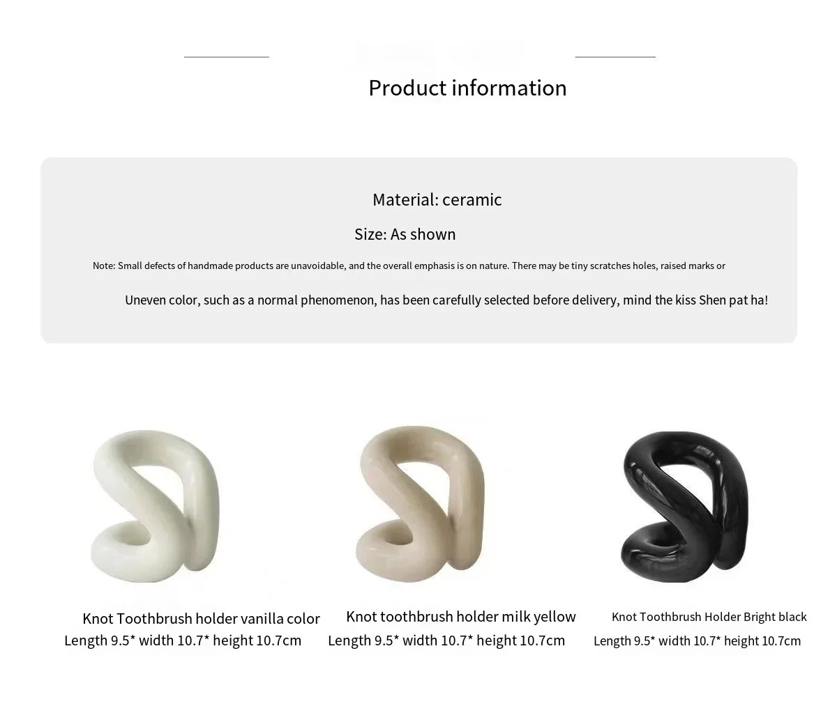 Ceramic toothbrush  holder - Image 3