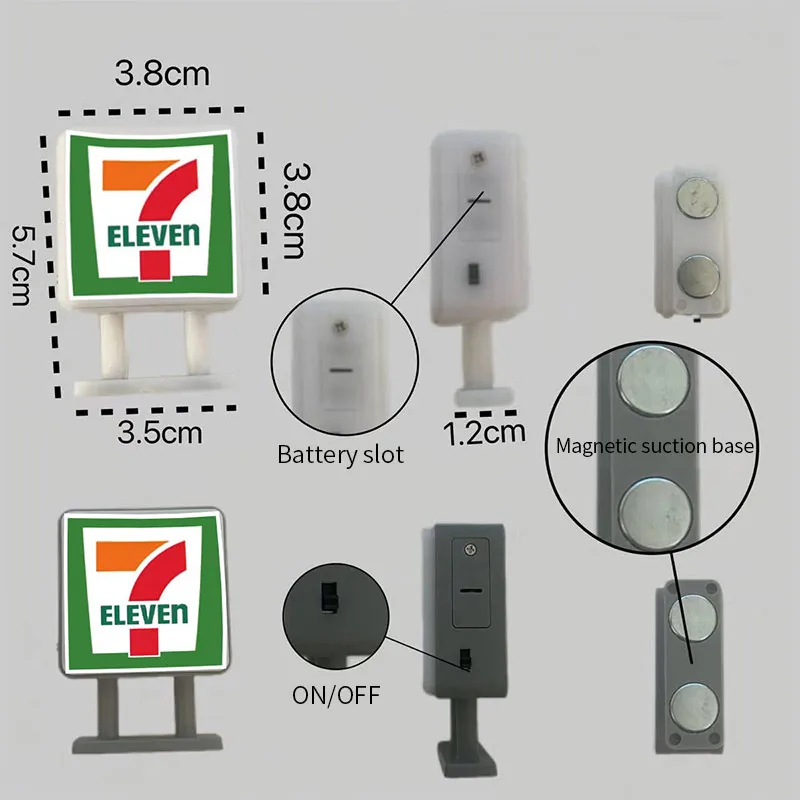 Japan Coffee And Shop Magnetic Fridge Light Ornaments - Image 6