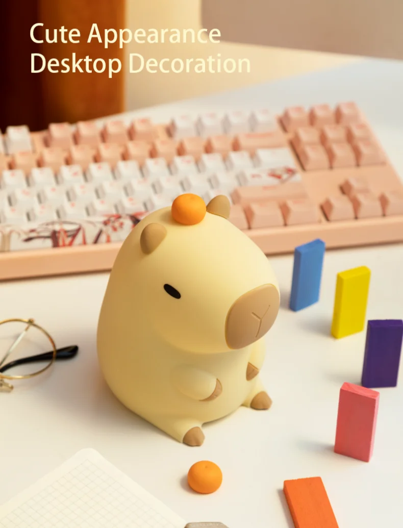 Cute Squishy Capybara Night Light  Animal Lamp - Image 12
