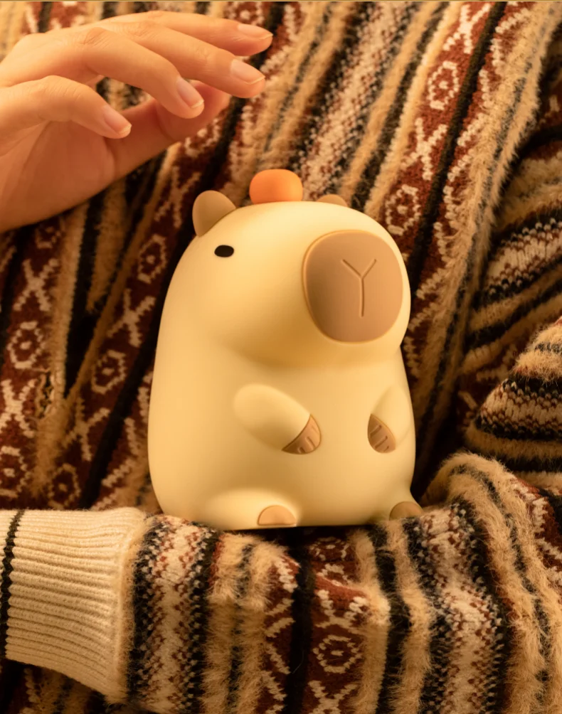 Cute Squishy Capybara Night Light  Animal Lamp - Image 17