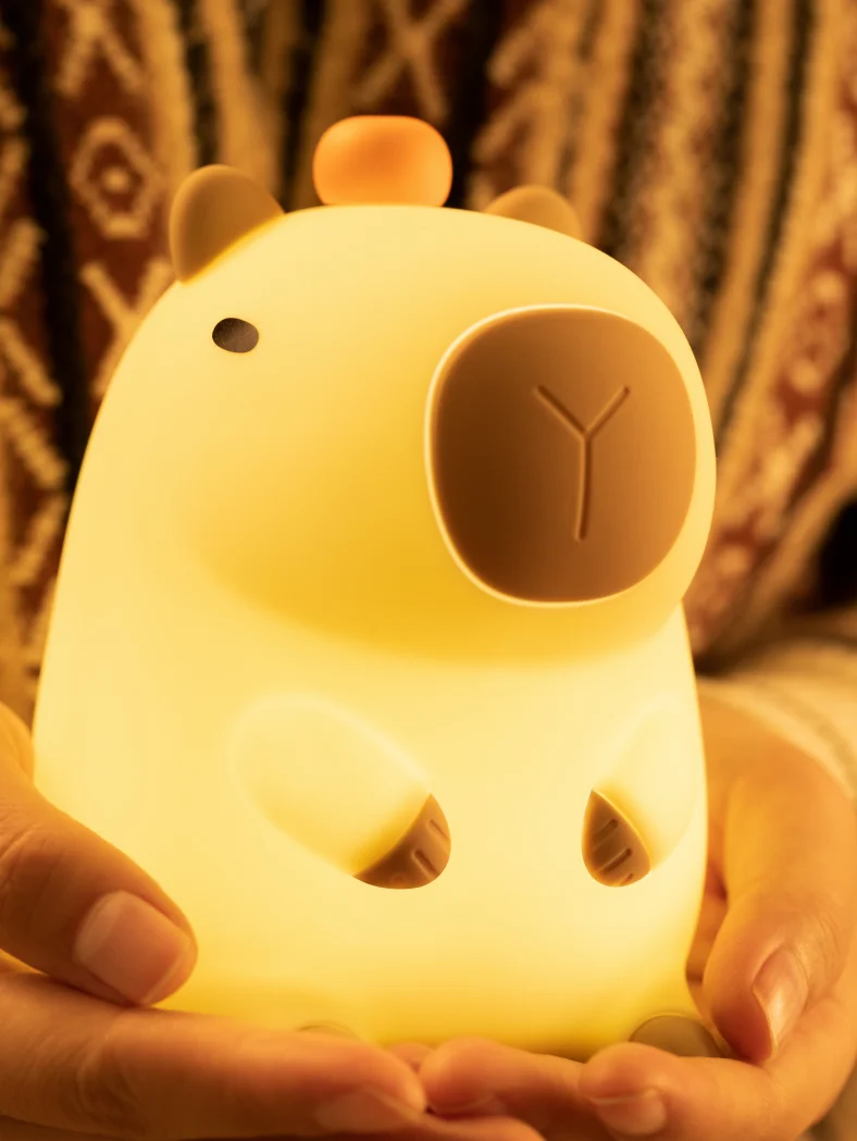 Cute Squishy Capybara Night Light  Animal Lamp - Image 18