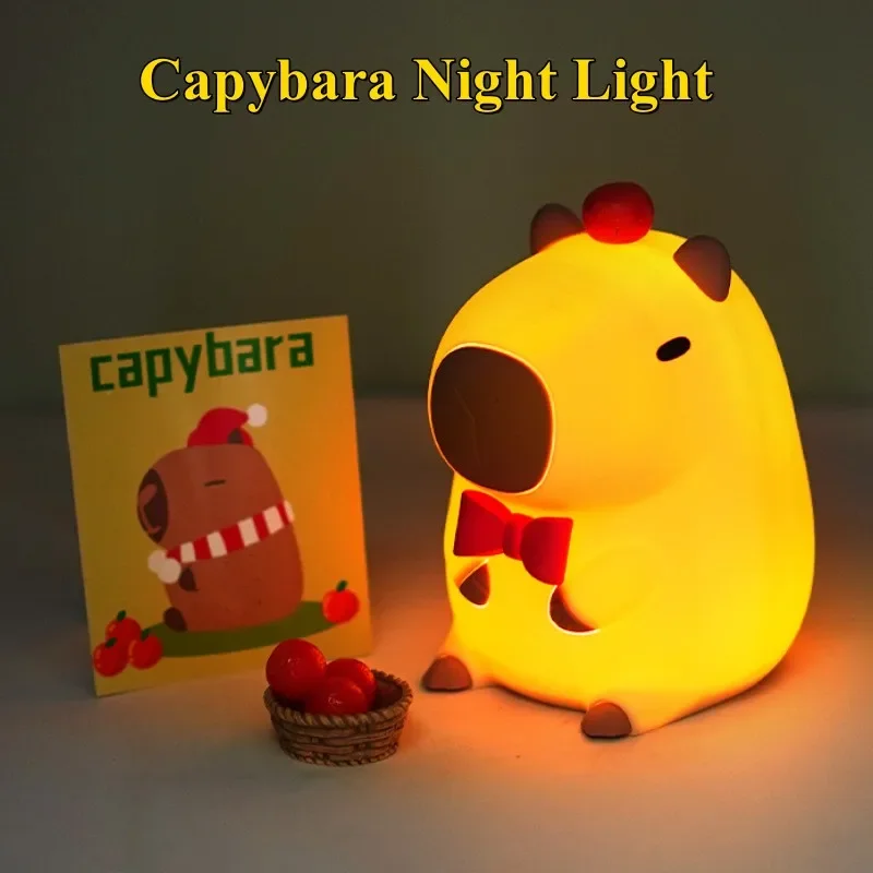 Cute Squishy Capybara Night Light  Animal Lamp - Image 2