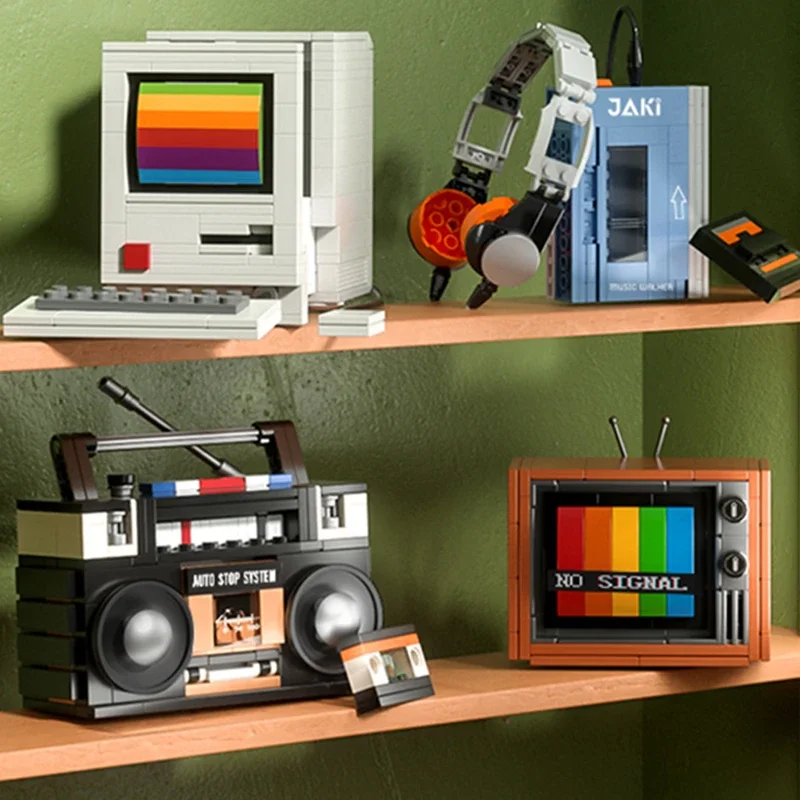 DIY Retro Electrical Appliances Furniture TV Legos