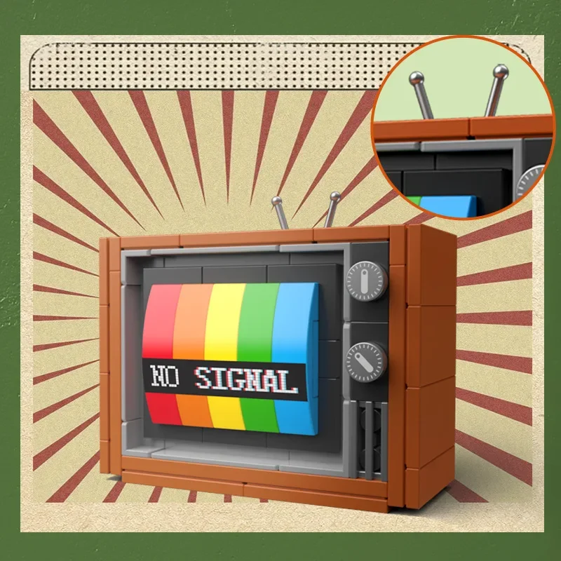 DIY Retro Electrical Appliances Furniture TV Legos - Image 5