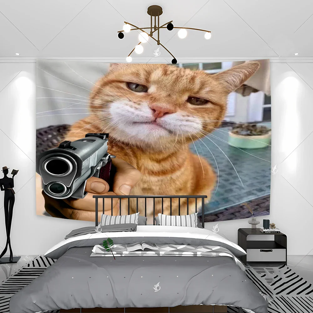 Funny Cat Tapestry - Image 9
