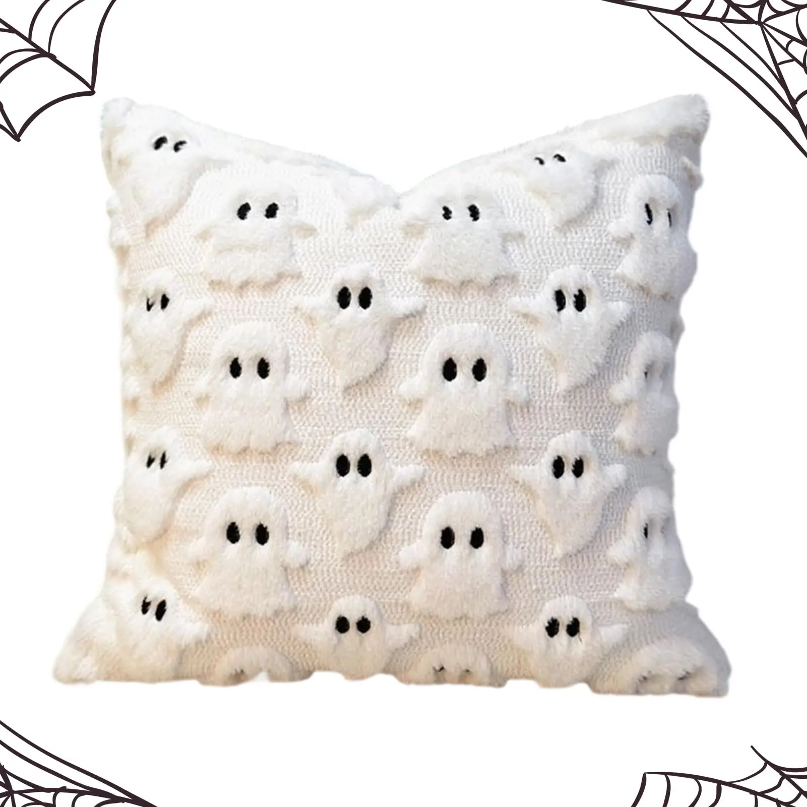 Ghost & Bat Decorative Pillow Cover Halloween - Image 4