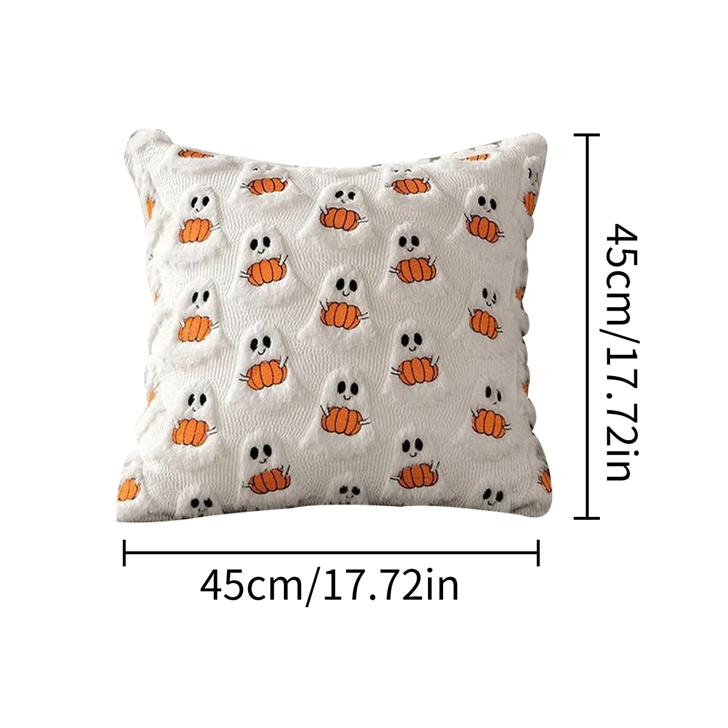 Ghost & Bat Decorative Pillow Cover Halloween - Image 9