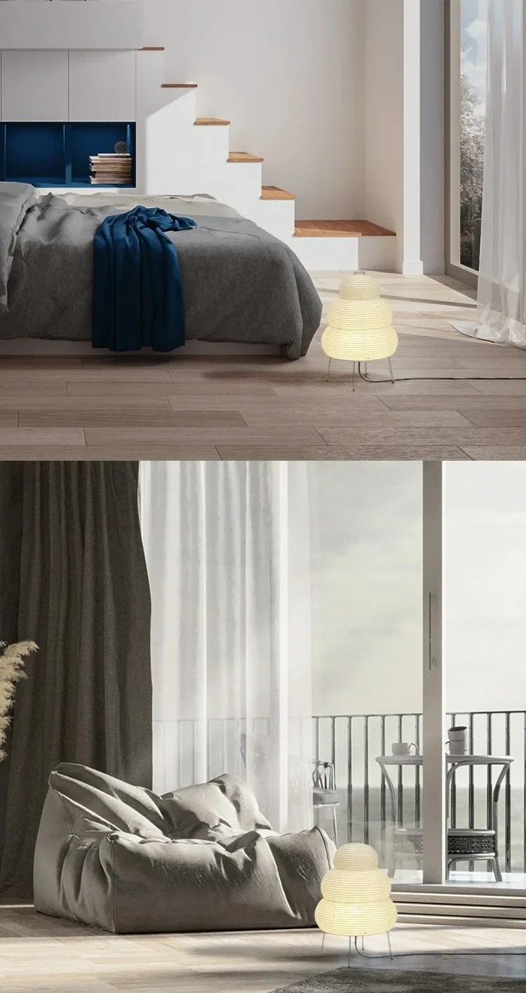 Japanese-style LED Rice Paper Lamp - Image 10