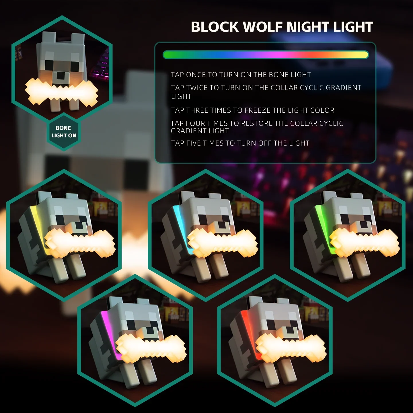 Wolf Dog Night Light - Image 2