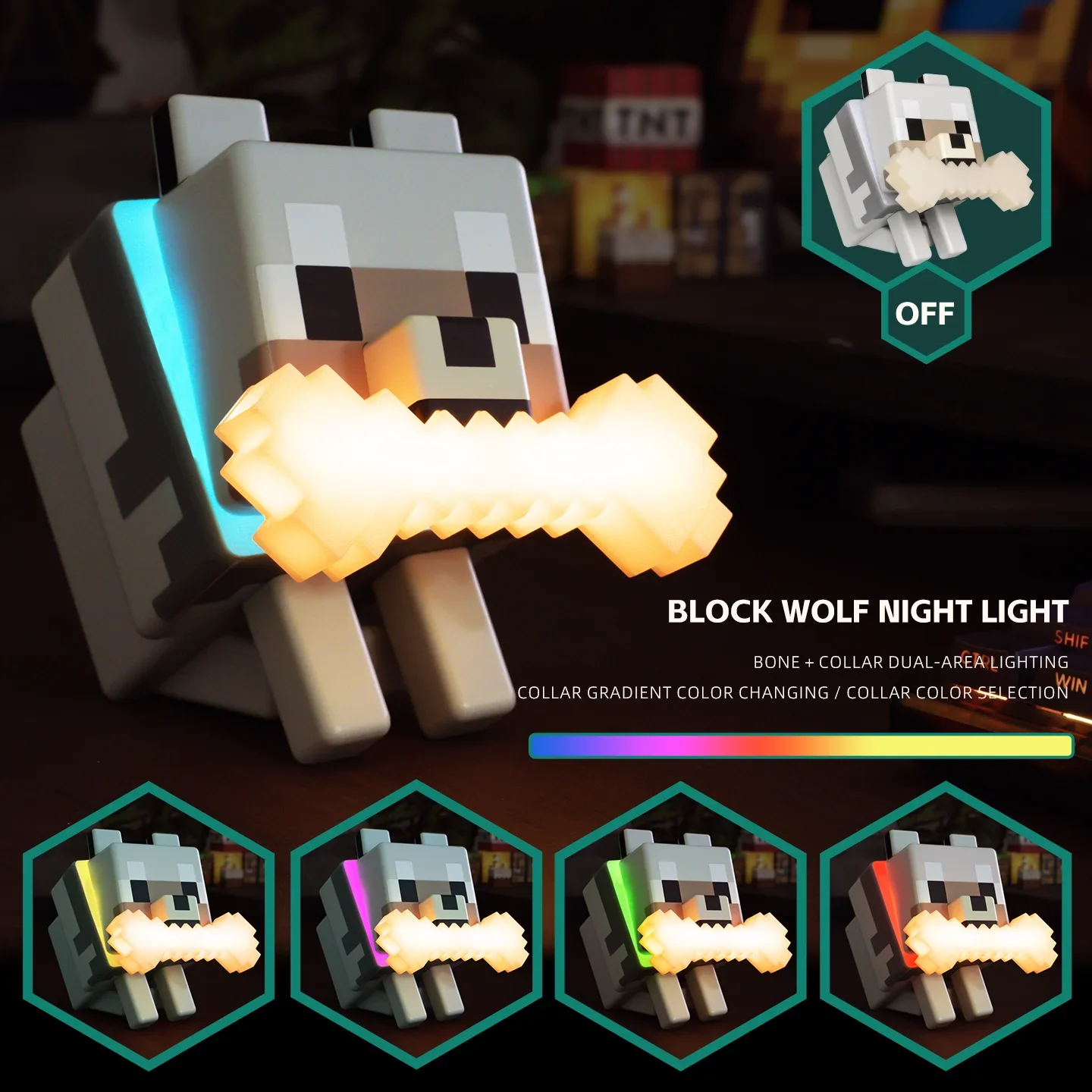 Wolf Dog Night Light - Image 3