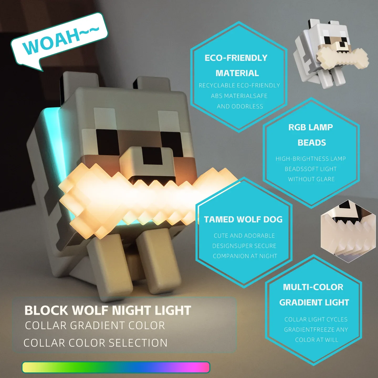 Wolf Dog Night Light - Image 5