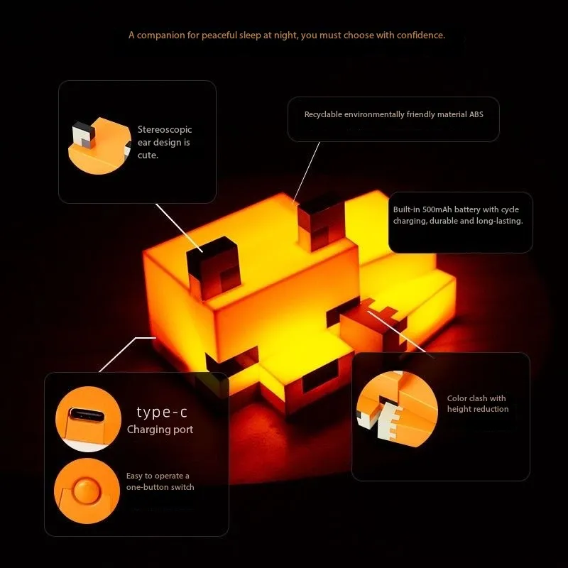 Cute Fox Night Light Lamp - Image 3