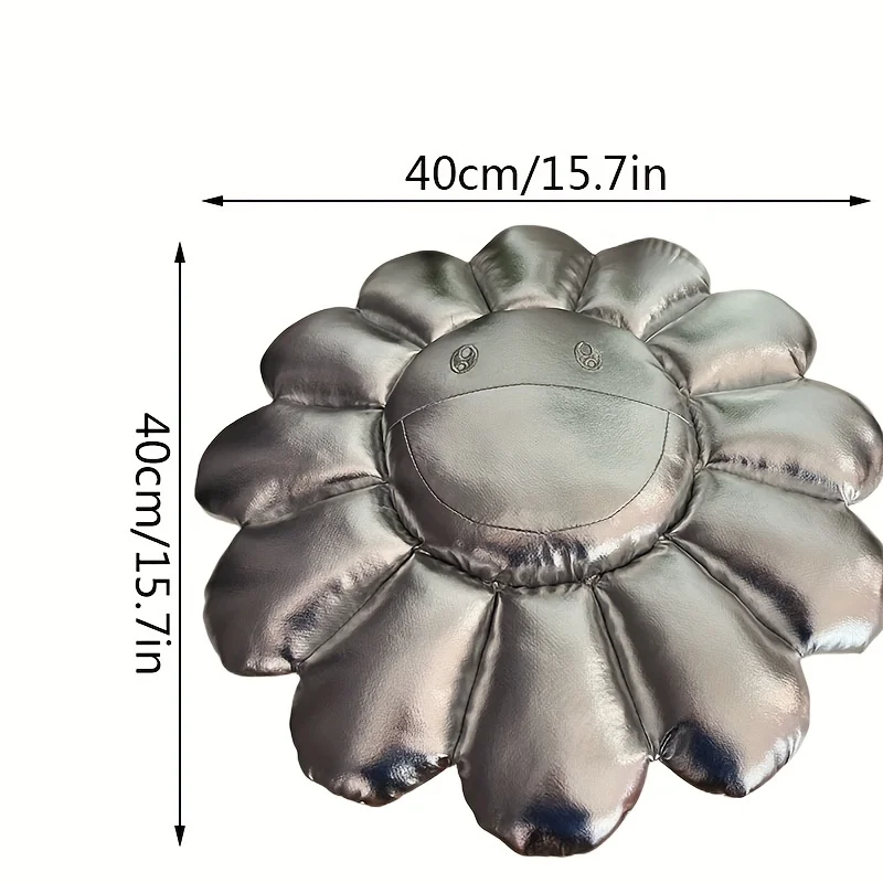 Flower Silver and Gold Pillow - Image 5