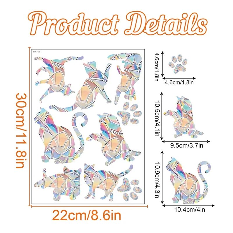 Rainbow Sun Catcher Window Stickers - Image 10