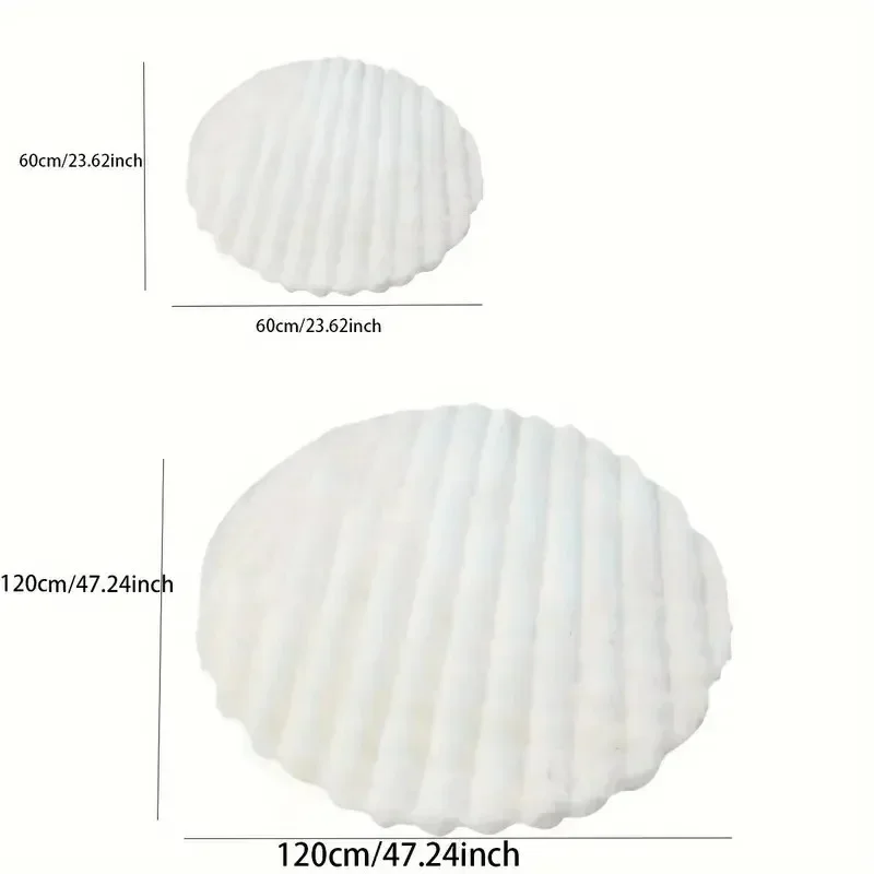 Round Plush Soft Rug - Image 6