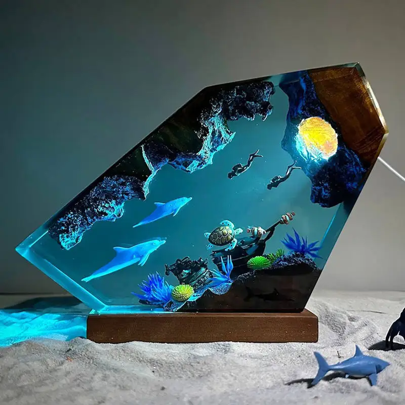 Sea Underwater Resin Statue Lamp