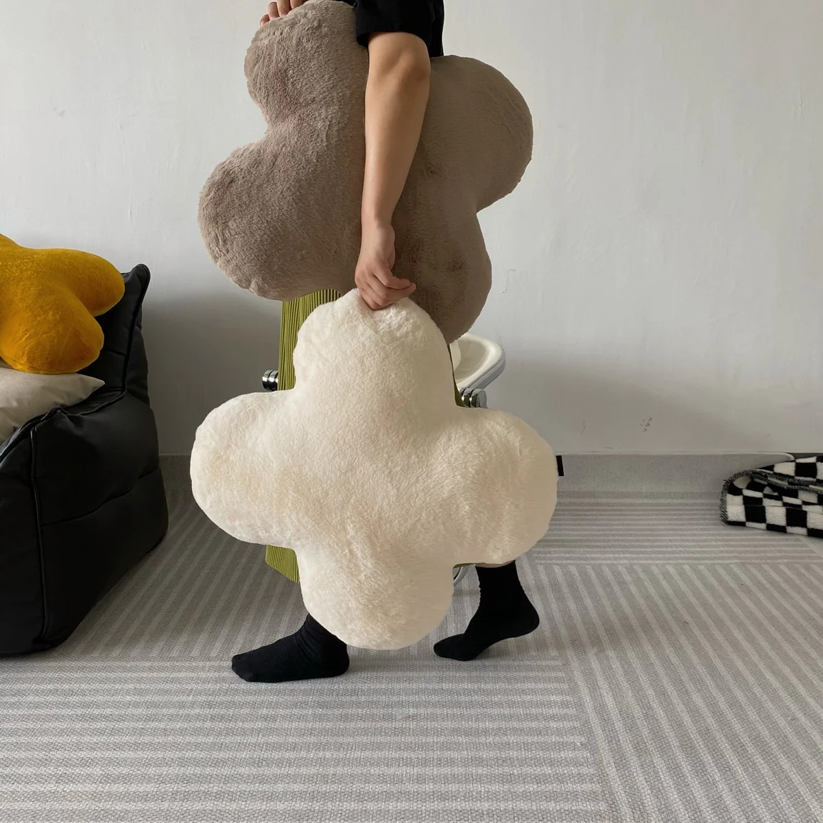 Simple Flower Pillow Sofa Cushion Home