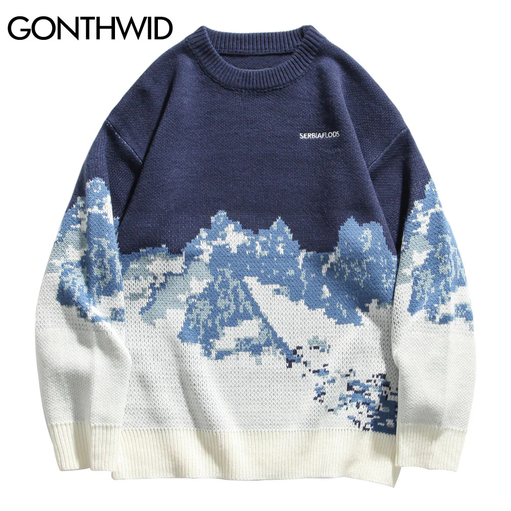 Snow Mountain Knitted Sweaters