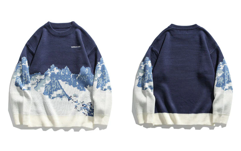 Snow Mountain Knitted Sweaters - Image 2