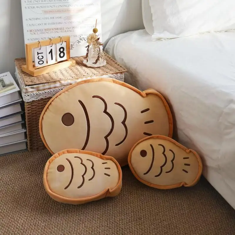 Taiyaki Plush Pillow Japanese Fish-Shaped