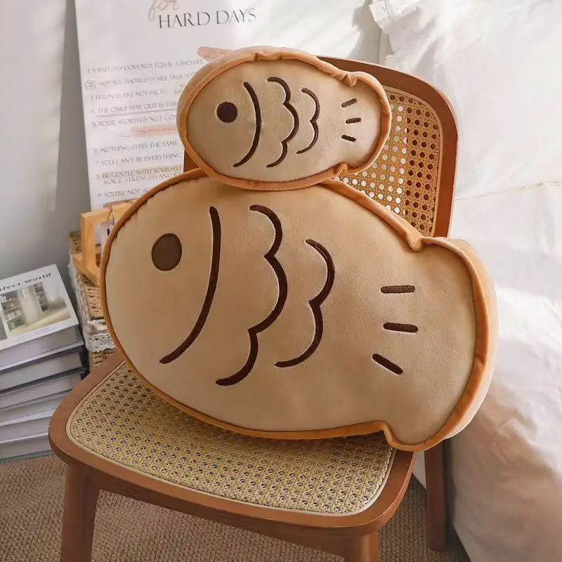 Taiyaki Plush Pillow Japanese Fish-Shaped - Image 7