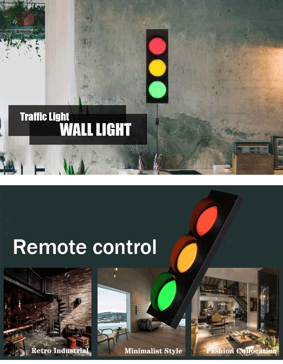 Traffic Light Wall Lamp LED - Image 7