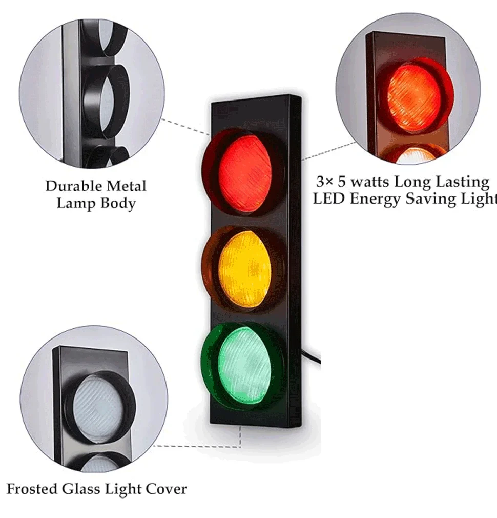 Traffic Light Wall Lamp LED - Image 9