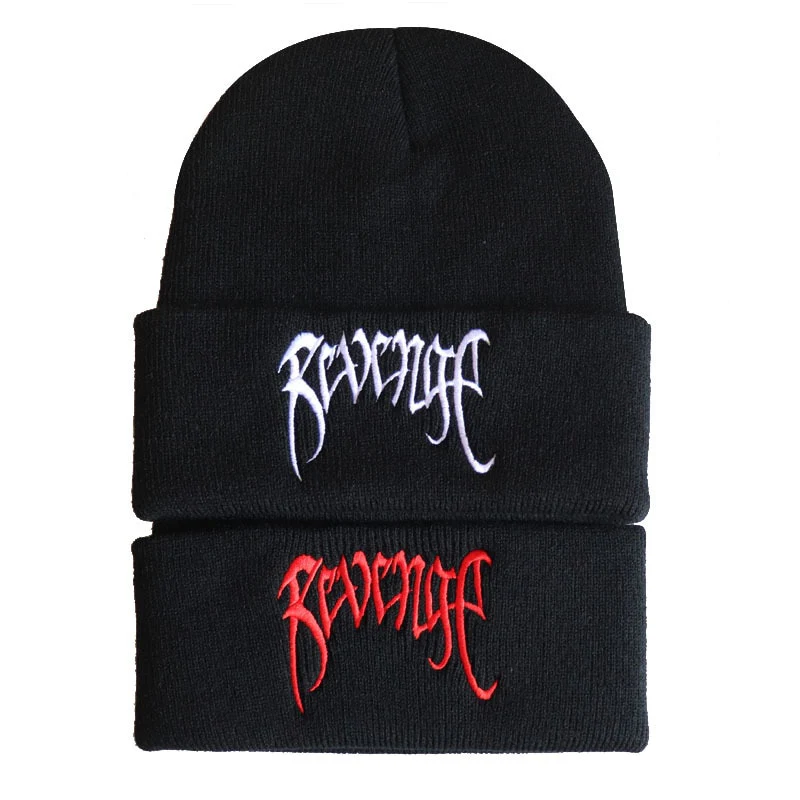 Y2K Black Knitted Beanie - Image 4